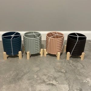 Mid century modern plant holders